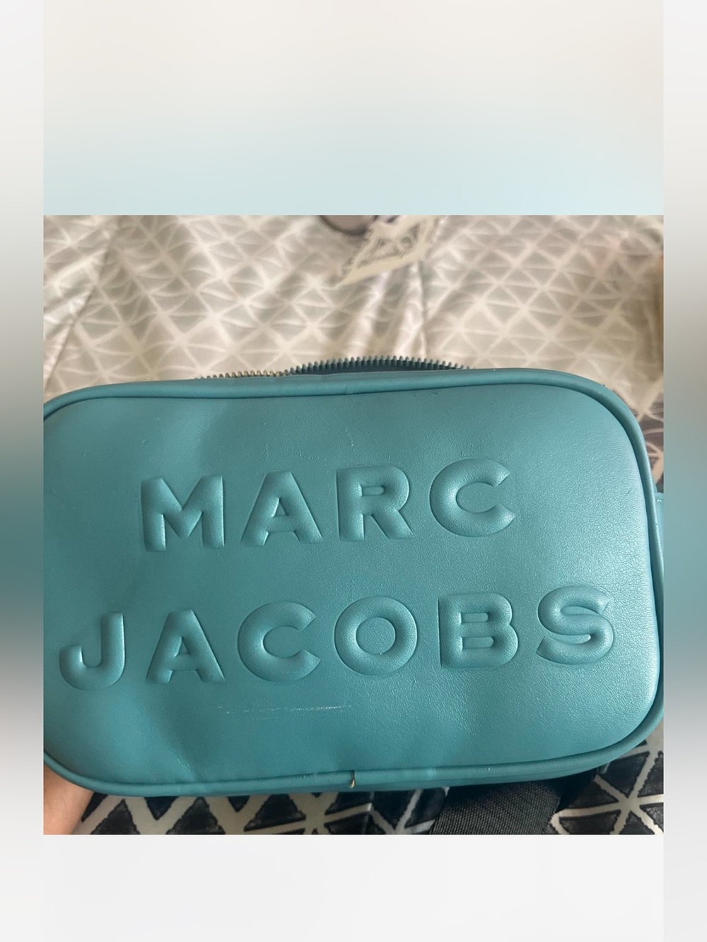 Marc Jacobs Teal Belt Bag with Embossed Logo
